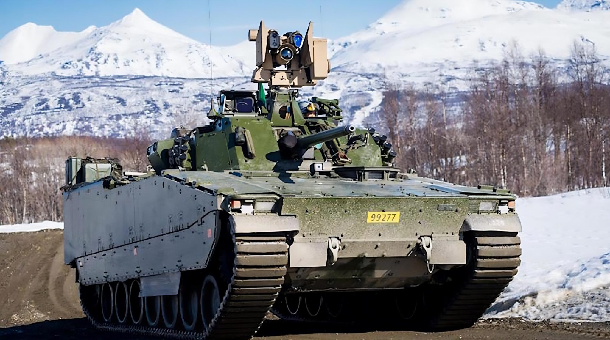 Close-up Displays The Strength Of Norway's Most Advanced Combat Vehicle ...